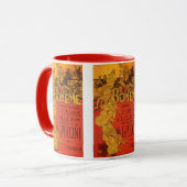 ヴィンテージアールヌーボー音楽、ラボヘムオペラ, 1896 マグカップ (正面左)