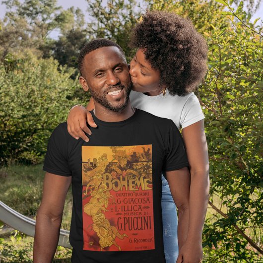 ヴィンテージアールヌーボー音楽、ラボヘムオペラ， 1896 Tシャツ