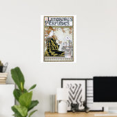 ヴィンテージアールヌーボー香水の広告 ポスター (ホームオフィス)