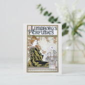 ヴィンテージアールヌーボー香水の広告 ポストカード (スタンド正面)