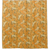 ヴィンテージアールヌーボー魚 シャワーカーテン (正面)