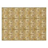 ヴィンテージアールヌーボー鹿パターン テーブルクロス (正面(横))