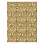 ヴィンテージアールヌーボー鹿パターン テーブルクロス (正面)