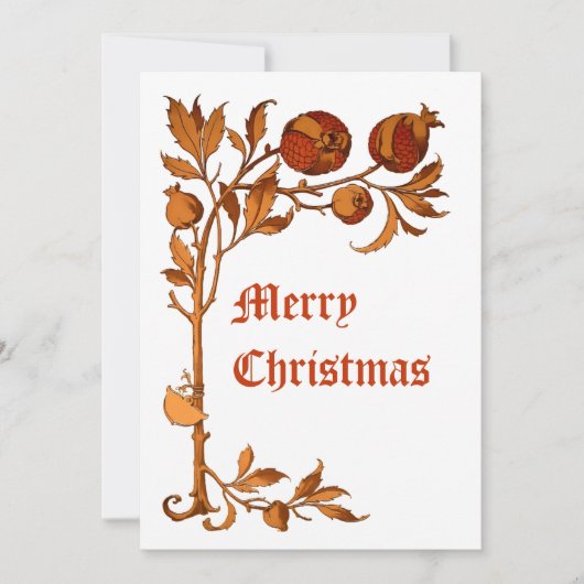 ヴィンテージアールヌーボー1886ザクロ シーズンカード (正面)