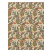 ヴィンテージアールヌーボー1890クジャク模様 テーブルクロス (正面)