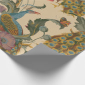 ヴィンテージアールヌーボー1890クジャク模様 ラッピングペーパー (角)