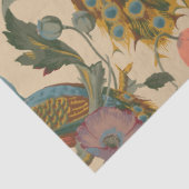 ヴィンテージアールヌーボー1890クジャク模様 薄葉紙 (詳細)