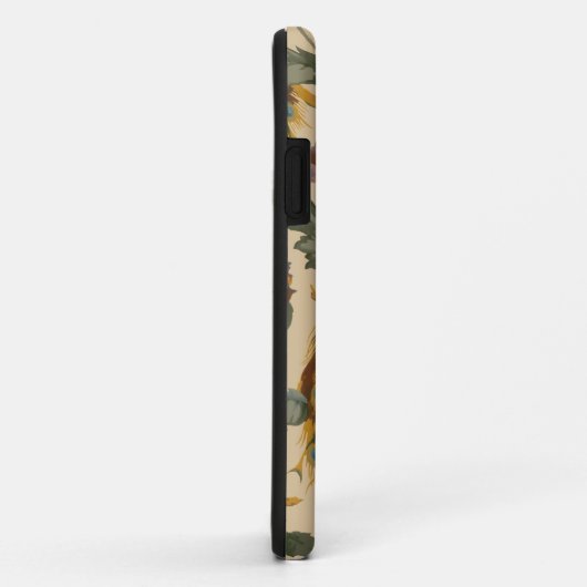 ヴィンテージアールヌーボー1890クジャク模様 Case-Mate iPhoneケース (裏面/右)