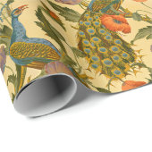 ヴィンテージアールヌーボー1896クジャク模様 ラッピングペーパー (ロールコーナー)