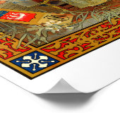 ヴィンテージアールヌーボー1900パリ博覧会 ポスター (角)