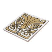 ヴィンテージアールヌーボー1907フローラオーナメントフリーズ タイル (側面)