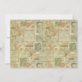 ヴィンテージアールヌーボー1920のアンティーク感謝していユー サンキューカード (裏面)