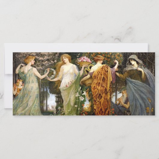 ヴィンテージアールヌーボー4シーズンズバイウォルタークレーン (正面)