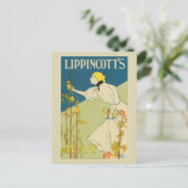 ヴィンテージアールヌーボー5月の雑誌カバー ポストカード (スタンド正面)