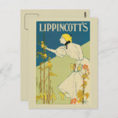 ヴィンテージアールヌーボー5月の雑誌カバー ポストカード (正面/裏面)