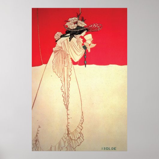 ヴィンテージアールヌーボー～イゾルドバイベアズリー ポスター (正面)