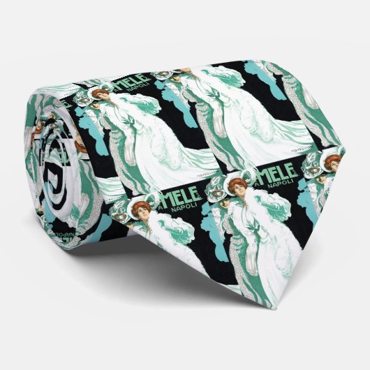 ヴィンテージアールヌーボー、イタリアファッションとファンシー女性 ネクタイ (ロール)