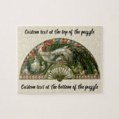 ヴィンテージアールヌーボー、イースターエッグと鶏 ジグソーパズル (横)