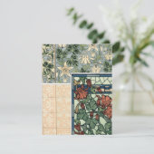 ヴィンテージアールヌーボー、オダマキ(植物)アキレジアフラワー (スタンド正面)