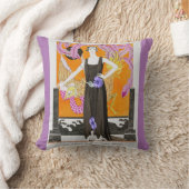 ヴィンテージアールヌーボー クッション (ブランケット)