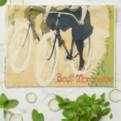 ヴィンテージアールヌーボー、グラディエーター自転車サイクル キッチンタオル (折り畳み)