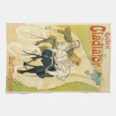 ヴィンテージアールヌーボー、グラディエーター自転車サイクル キッチンタオル (横)