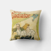 ヴィンテージアールヌーボー、グラディエーター自転車サイクル クッション (裏面)