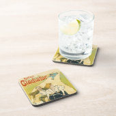 ヴィンテージアールヌーボー、グラディエーター自転車サイクル コースター (右側)