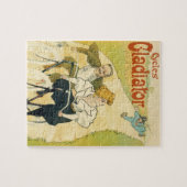 ヴィンテージアールヌーボー、グラディエーター自転車サイクル ジグソーパズル (横)