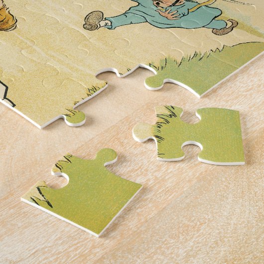 ヴィンテージアールヌーボー、グラディエーター自転車サイクル ジグソーパズル (側面)