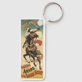 ヴィンテージアールヌーボー、サハラ砂漠のアラブ キーホルダー (裏面)