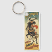 ヴィンテージアールヌーボー、サハラ砂漠のアラブ キーホルダー (正面)