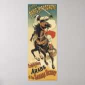 ヴィンテージアールヌーボー、サハラ砂漠のアラブ ポスター (正面)