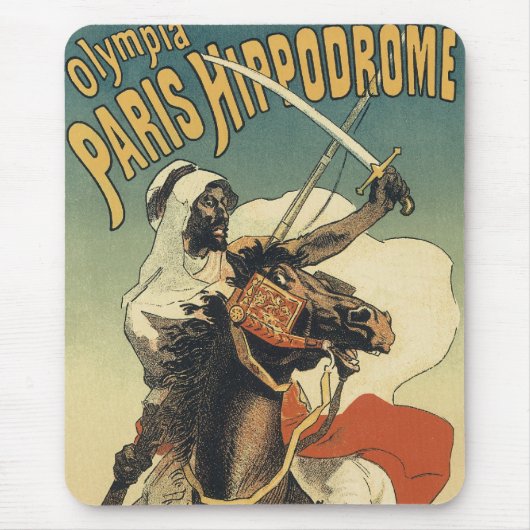 ヴィンテージアールヌーボー、サハラ砂漠のアラブ マウスパッド (正面)