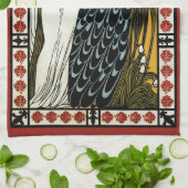 ヴィンテージアールヌーボー、ザキスby William Bradley キッチンタオル (折り畳み)