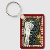 ヴィンテージアールヌーボー、ザキスby William Bradley キーホルダー (正面)