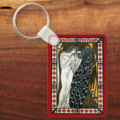 ヴィンテージアールヌーボー、ザキスby William Bradley キーホルダー (正面)