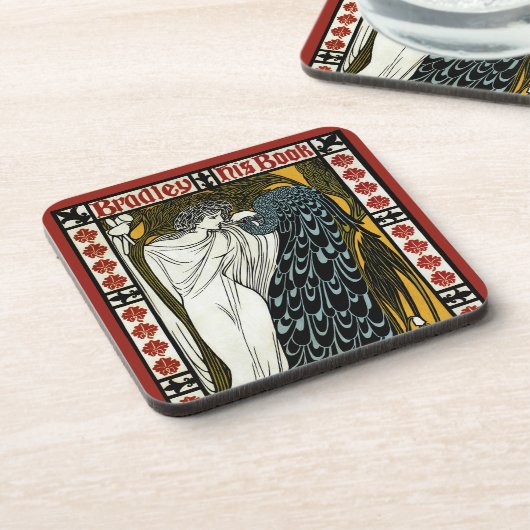 ヴィンテージアールヌーボー、ザキスby William Bradley コースター (左側)