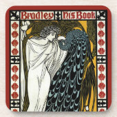 ヴィンテージアールヌーボー、ザキスby William Bradley コースター (正面)