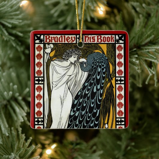 ヴィンテージアールヌーボー、ザキスby William Bradley セラミックオーナメント (ツリー)