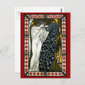 ヴィンテージアールヌーボー、ザキスby William Bradley ポストカード (正面/裏面)