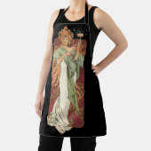 ヴィンテージアールヌーボー、シャンパンバイアルフォンスミュシャ エプロン (インサイチュ)