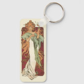 ヴィンテージアールヌーボー、シャンパンバイアルフォンスミュシャ キーホルダー (裏面)