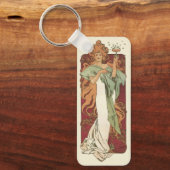 ヴィンテージアールヌーボー、シャンパンバイアルフォンスミュシャ キーホルダー (正面)