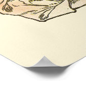 ヴィンテージアールヌーボー、シャンパンバイアルフォンスミュシャ ポスター (角)