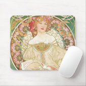 ヴィンテージアールヌーボー、シャンペノワバイアルフォンスミュシャ マウスパッド (マウス)