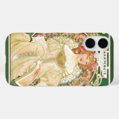ヴィンテージアールヌーボー、シャンペノワバイアルフォンスミュシャ Case-Mate iPhoneケース (裏面 (横))
