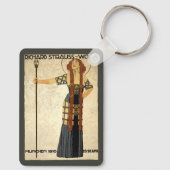 ヴィンテージアールヌーボー・シュトラウス・ウォッシュ。ミュンヘン キーホルダー (裏面)