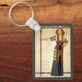 ヴィンテージアールヌーボー・シュトラウス・ウォッシュ。ミュンヘン キーホルダー (正面)