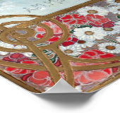 ヴィンテージアールヌーボー「スラヴィ」byアルフォンスミュシャ ポスター (角)